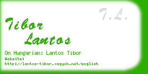 tibor lantos business card